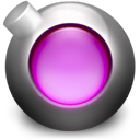 Purple Safari X Icon 128x128 png
